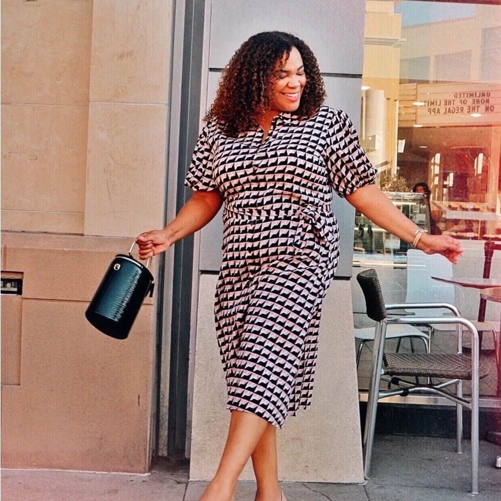 Retro Puff Sleeve Dress